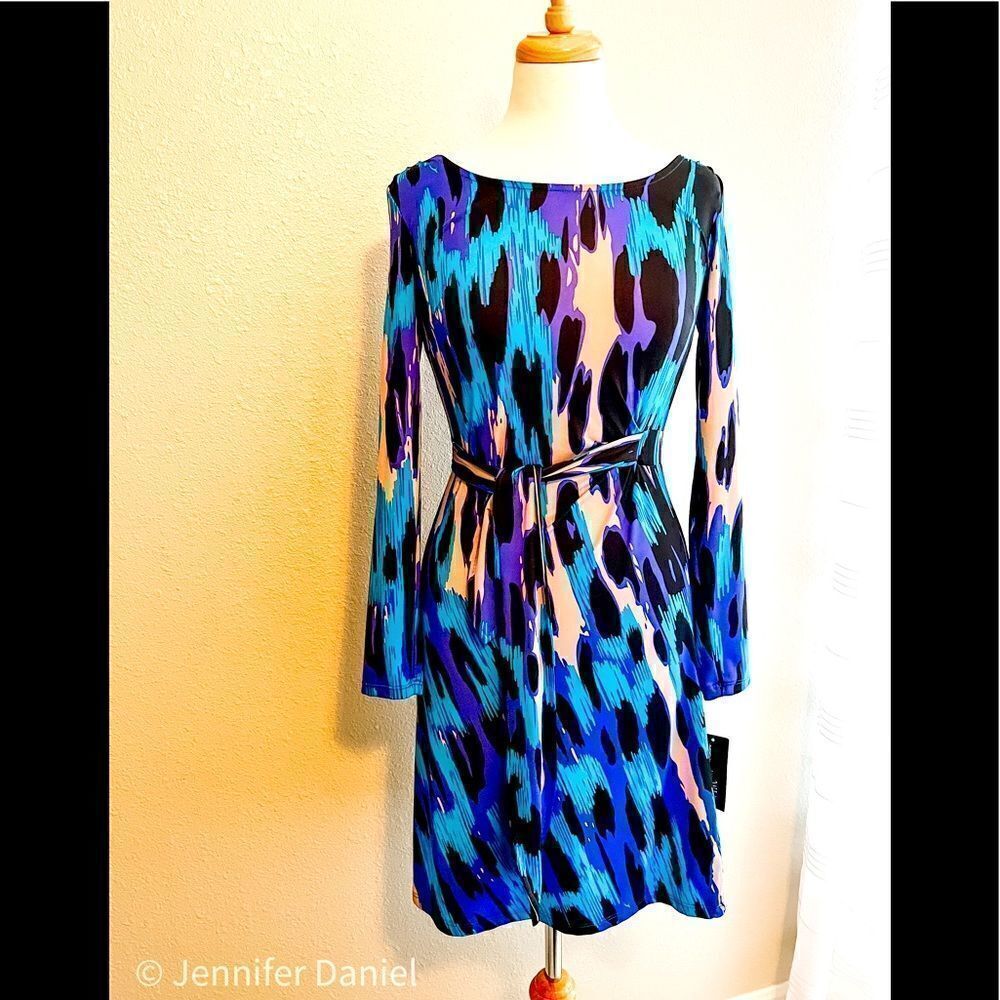 INC Ikat Leopard print dress